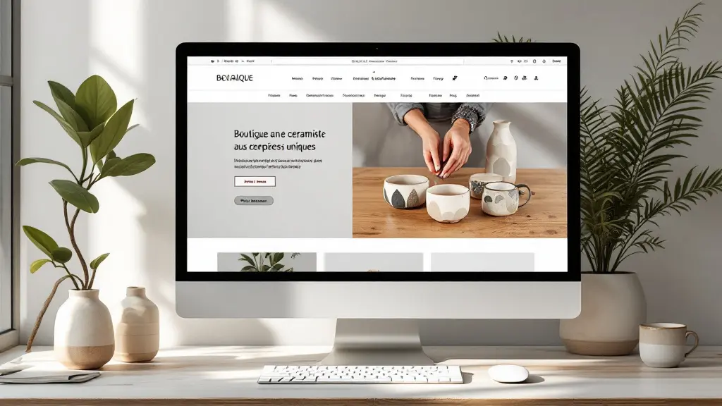 Boutique en ligne d'une céramiste aux pièces uniques